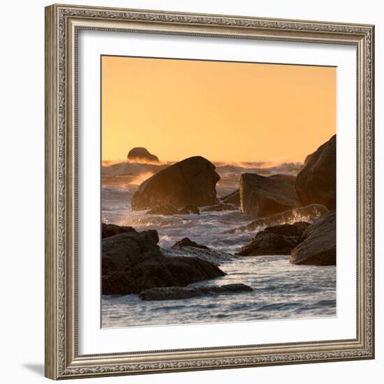 Awesome South Africa Collection Square - Power of the Ocean at Sunset V-Philippe Hugonnard-Framed Photographic Print