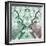 Awesome South Africa Collection Square - Reflection of Greater Kudu - Coral Green & Dimgray-Philippe Hugonnard-Framed Photographic Print