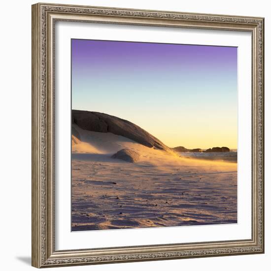 Awesome South Africa Collection Square - Sand Dune at Sunset II-Philippe Hugonnard-Framed Photographic Print