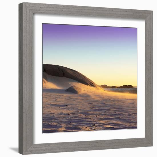 Awesome South Africa Collection Square - Sand Dune at Sunset II-Philippe Hugonnard-Framed Photographic Print