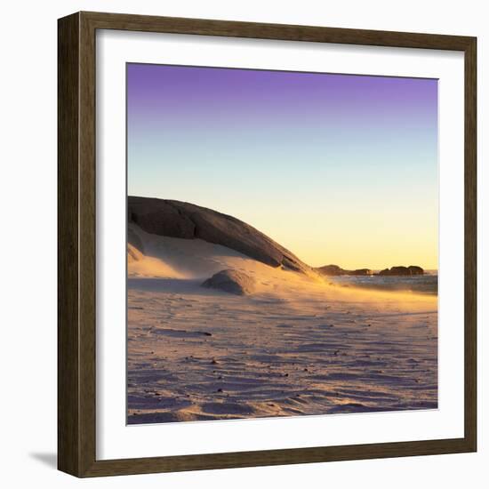 Awesome South Africa Collection Square - Sand Dune at Sunset II-Philippe Hugonnard-Framed Photographic Print