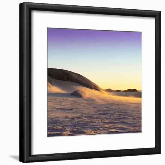 Awesome South Africa Collection Square - Sand Dune at Sunset II-Philippe Hugonnard-Framed Photographic Print