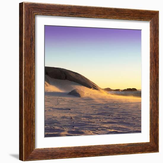 Awesome South Africa Collection Square - Sand Dune at Sunset II-Philippe Hugonnard-Framed Photographic Print