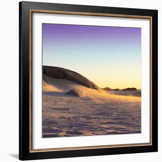 Awesome South Africa Collection Square - Sand Dune at Sunset II-Philippe Hugonnard-Framed Photographic Print