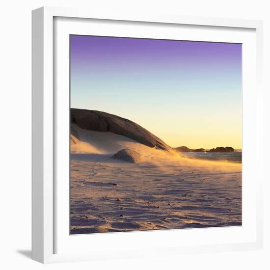 Awesome South Africa Collection Square - Sand Dune at Sunset II-Philippe Hugonnard-Framed Photographic Print