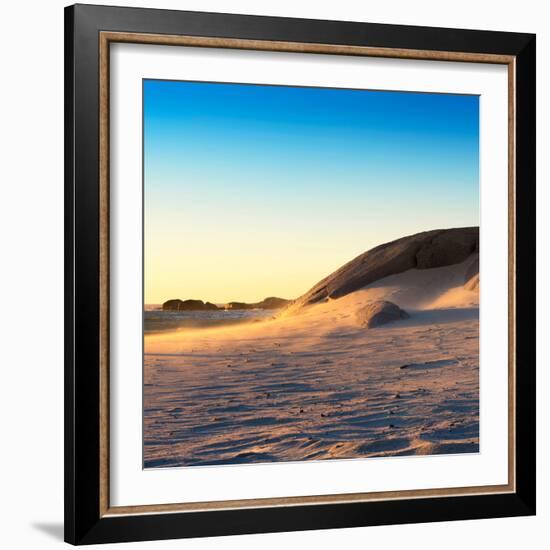 Awesome South Africa Collection Square - Sand Dune at Sunset-Philippe Hugonnard-Framed Photographic Print