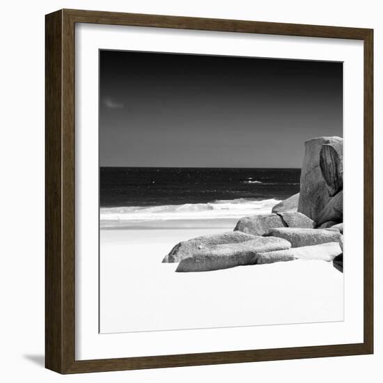 Awesome South Africa Collection Square - White Sandy Beach II-Philippe Hugonnard-Framed Photographic Print