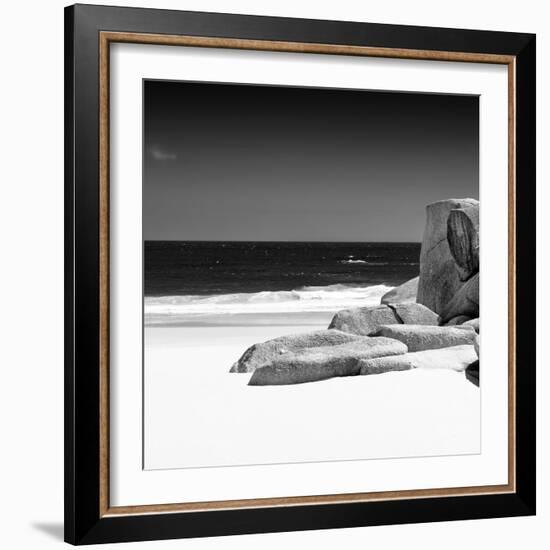 Awesome South Africa Collection Square - White Sandy Beach II-Philippe Hugonnard-Framed Photographic Print