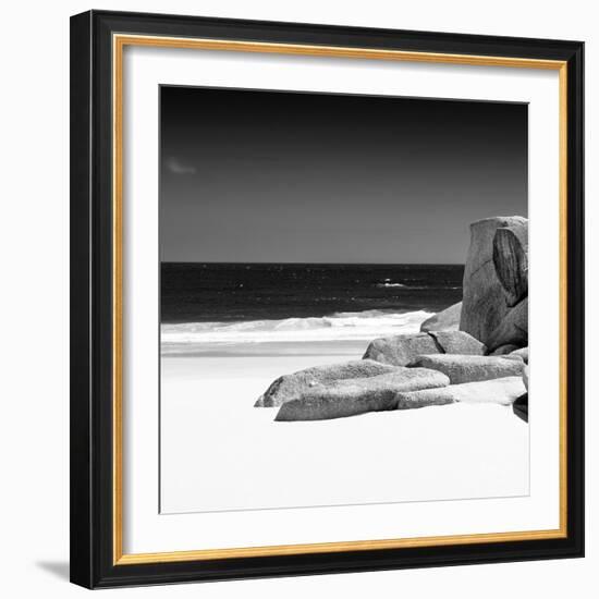 Awesome South Africa Collection Square - White Sandy Beach II-Philippe Hugonnard-Framed Photographic Print