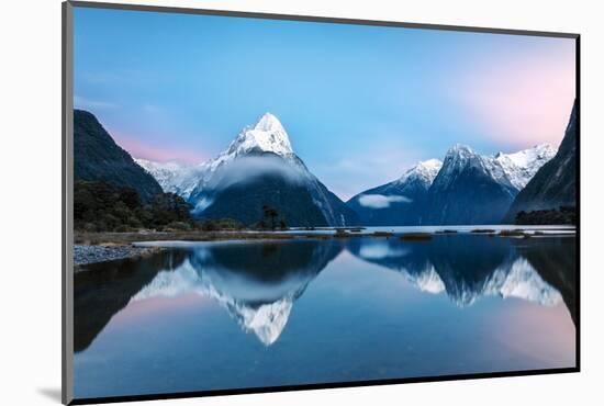 Awesome Sunrise at Milford Sound, New Zealand-Matteo Colombo-Mounted Photographic Print