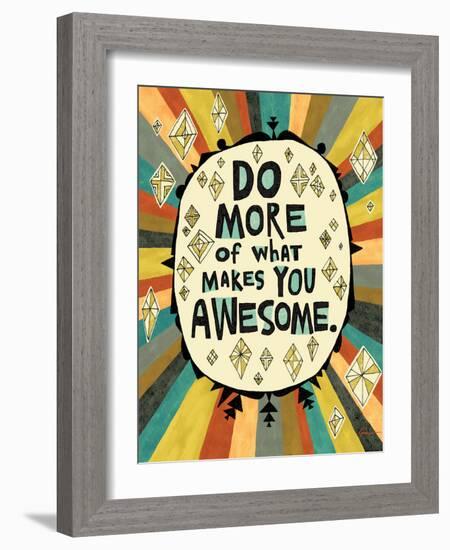 Awesome Words 1-Richard Faust-Framed Art Print