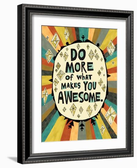 Awesome Words 1-Richard Faust-Framed Art Print