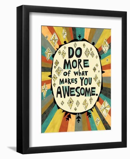 Awesome Words 1-Richard Faust-Framed Premium Giclee Print