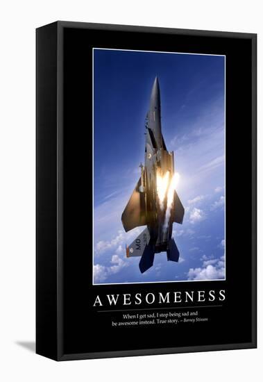 Awesomeness: Inspirational Quote and Motivational Poster-null-Framed Premier Image Canvas