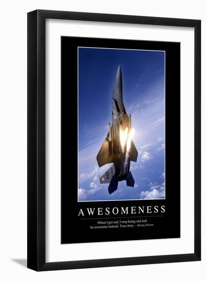 Awesomeness: Inspirational Quote and Motivational Poster-null-Framed Photographic Print