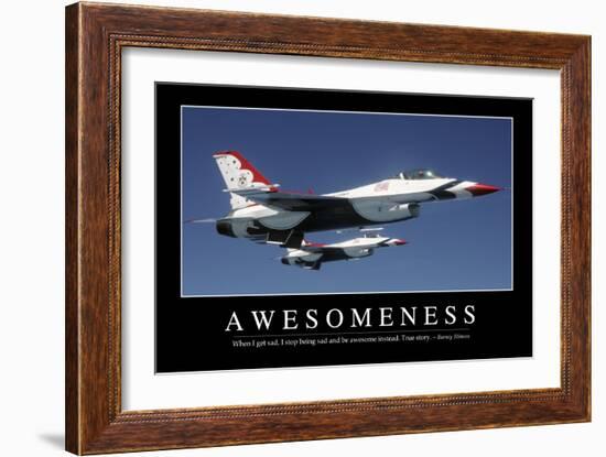 Awesomeness: Inspirational Quote and Motivational Poster-null-Framed Photographic Print