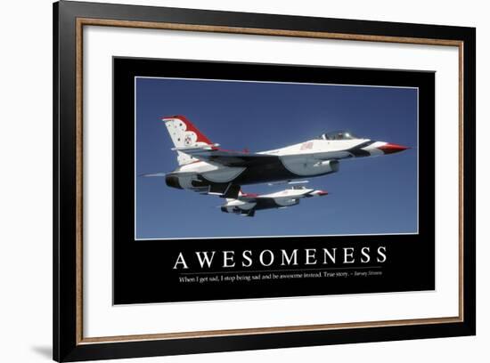 Awesomeness: Inspirational Quote and Motivational Poster-null-Framed Photographic Print