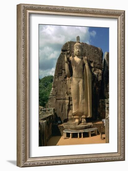 Awkana Buddha, a colossal statue. Artist: Unknown-Unknown-Framed Giclee Print