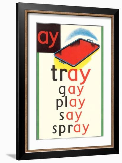 AY in Tray-null-Framed Premium Giclee Print