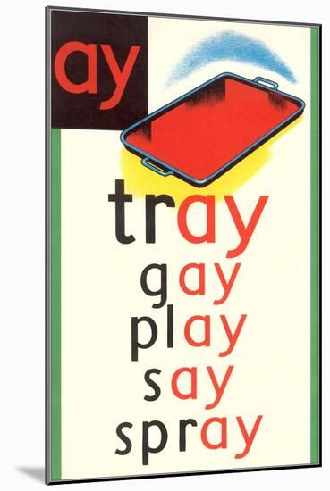 AY in Tray-null-Mounted Art Print