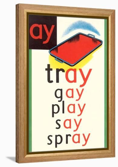 AY in Tray-null-Framed Stretched Canvas