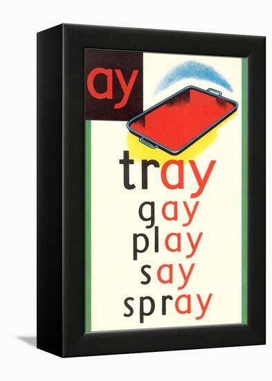 AY in Tray-null-Framed Stretched Canvas