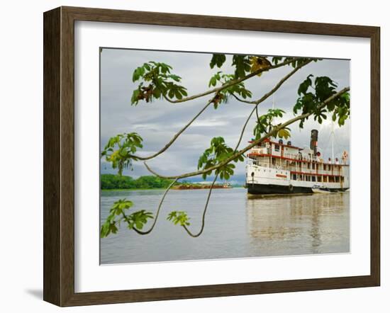 Ayapua Riverboat Making Way Up Amazon River at End of Earthwatch Expedition to Lago Preto, Peru-Paul Harris-Framed Photographic Print