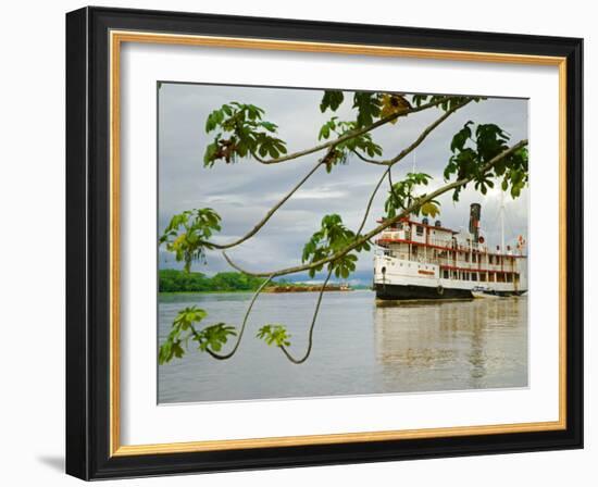 Ayapua Riverboat Making Way Up Amazon River at End of Earthwatch Expedition to Lago Preto, Peru-Paul Harris-Framed Photographic Print