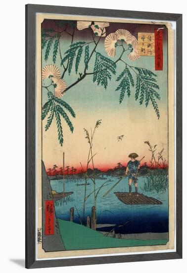 Ayasegawa Kanegafuchi-Utagawa Hiroshige-Framed Giclee Print