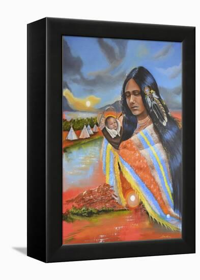 Ayasha (Little One)-Sue Clyne-Framed Premier Image Canvas