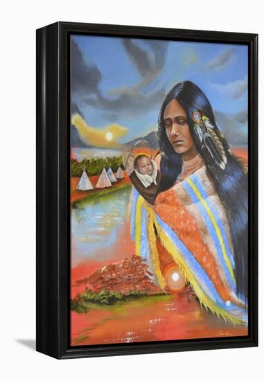 Ayasha (Little One)-Sue Clyne-Framed Premier Image Canvas