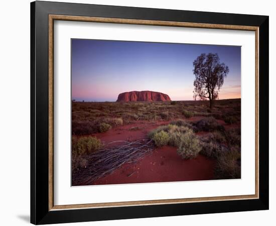 Ayers Rock, Uluru at Sunset-null-Framed Photographic Print