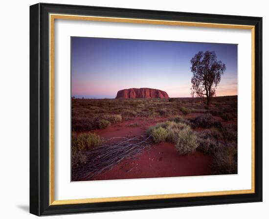 Ayers Rock, Uluru at Sunset-null-Framed Photographic Print