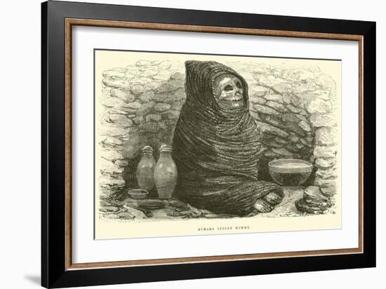 Aymara Indian Mummy-Édouard Riou-Framed Giclee Print