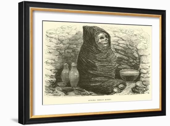 Aymara Indian Mummy-Édouard Riou-Framed Giclee Print