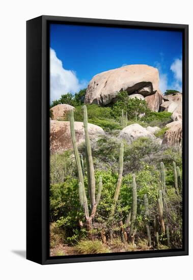 Ayo Rock Formation - Landmark on Aruba (Caribbean)-PlusONE-Framed Premier Image Canvas