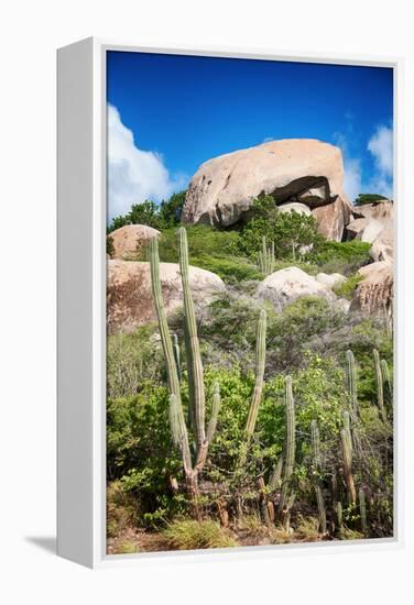 Ayo Rock Formation - Landmark on Aruba (Caribbean)-PlusONE-Framed Premier Image Canvas