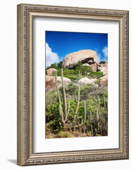 Ayo Rock Formation - Landmark on Aruba (Caribbean)-PlusONE-Framed Photographic Print