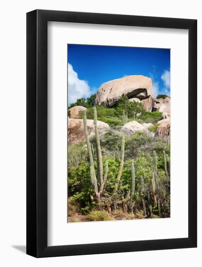 Ayo Rock Formation - Landmark on Aruba (Caribbean)-PlusONE-Framed Photographic Print