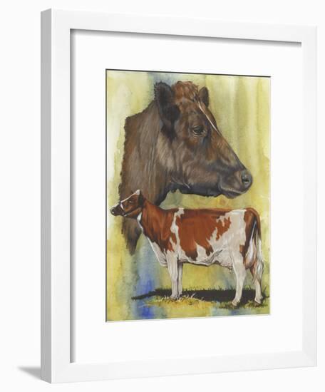 Ayrshire Cows-Barbara Keith-Framed Giclee Print