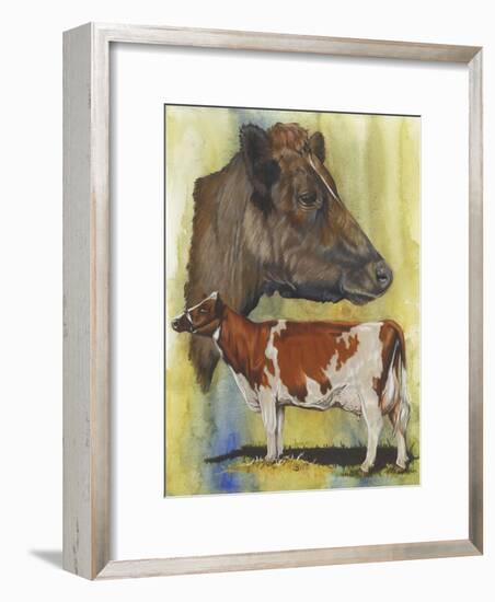 Ayrshire Cows-Barbara Keith-Framed Giclee Print