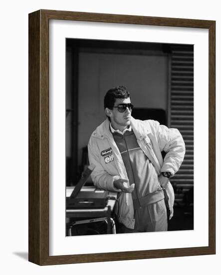 Ayrton Senna, 1987-null-Framed Photographic Print