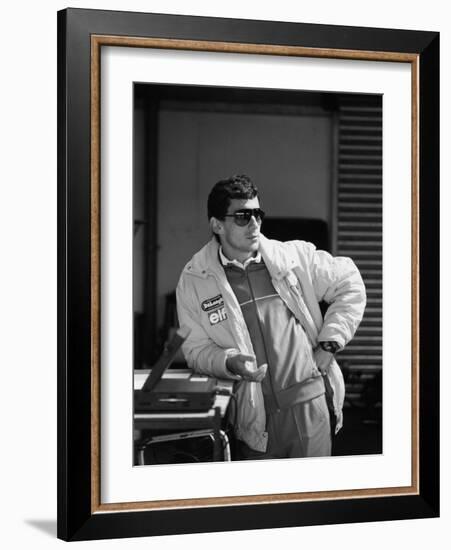 Ayrton Senna, 1987-null-Framed Photographic Print