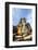 Ayutthaya, Thailand. Large Buddha at Wat Phra Mahathat, Ayutthaya Historical Park, near Bangkok-Miva Stock-Framed Photographic Print