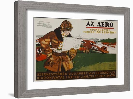 Az Aero Hungarian Aviation Magazine Poster-null-Framed Giclee Print