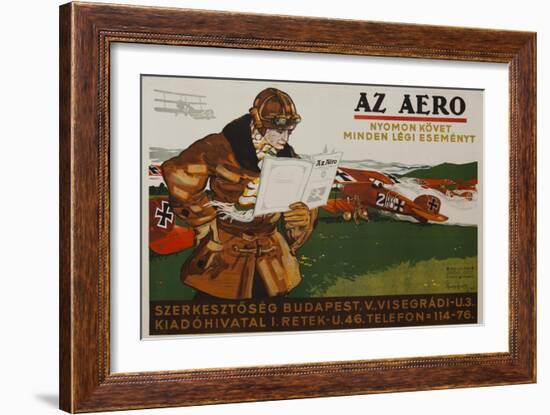 Az Aero Hungarian Aviation Magazine Poster-null-Framed Giclee Print