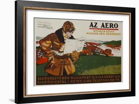 Az Aero Hungarian Aviation Magazine Poster-null-Framed Giclee Print