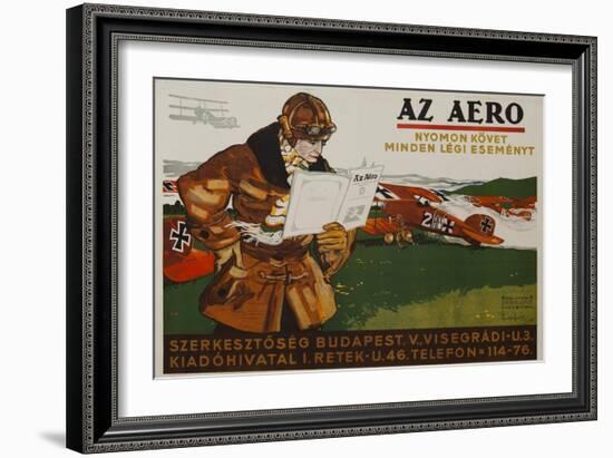 Az Aero Hungarian Aviation Magazine Poster-null-Framed Giclee Print