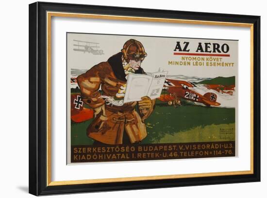 Az Aero Hungarian Aviation Magazine Poster-null-Framed Giclee Print