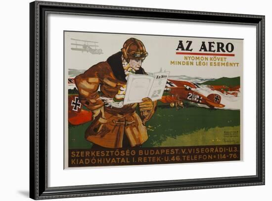 Az Aero Hungarian Aviation Magazine Poster-null-Framed Giclee Print